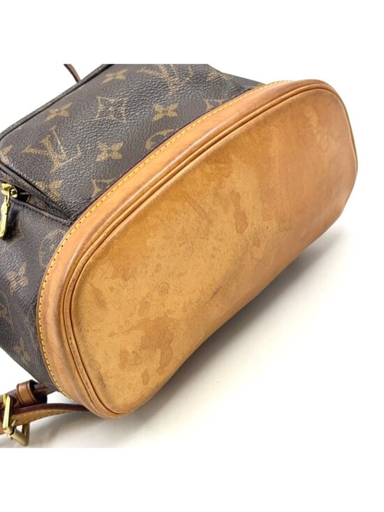 Louis Vuitton Minimontsouris Monogram Leather Brown Backpack Gold main image 8
